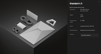 Starlink - Standard 4 X - SpaceX - tecnología - 29 de marzo