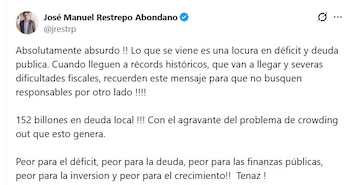 José Manuel Restrepo, exministro de