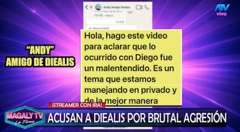 “Nunca me había pegado”: ex de Diealis cuenta su verdad entre lágrimas. Captura: Magaly TV La Firme.