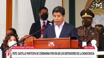 Pedro Castillo encabezó ceremonia de