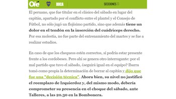 Información sobre lesión de Carlos