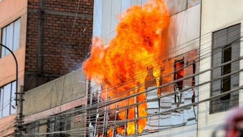 El fuego se extendió rápidamente