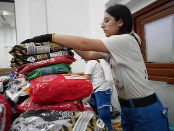 Varias toneladas de comida para