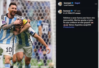 El posteo en Qatar 2022