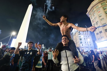 Festejos Argentina Inglaterra en el Mundial 2026 - Obelisco