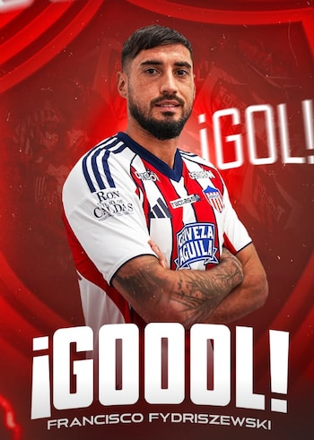Francisco Fydriszewski anotó su primer gol desde que llegó al Junior de Barranquilla - crédito @juniorclubsa
/Instagram