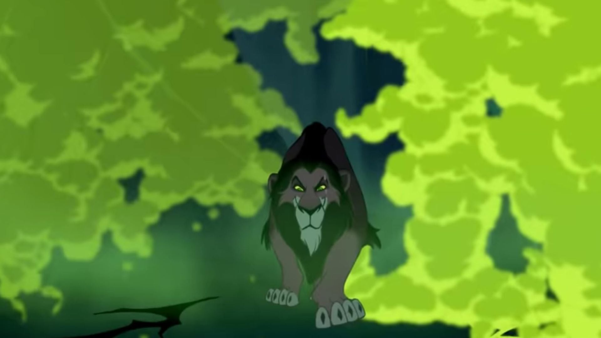 El color verde ha sido un recurso visual recurrente en las películas animadas de Disney (foto: IMDb/Captura)