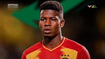 Washington Corozo, al caer en Espérance Sportive. - Crédito: @vvzfoot