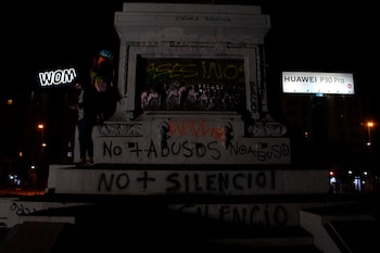 Cristóbal Alarcón en el monumento