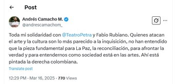 Andrés Camacho, por su parte