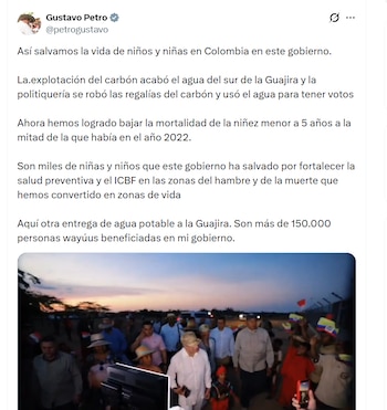 El presidente Gustavo Petro destacó