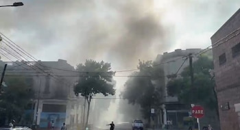El incendio se registra cerca