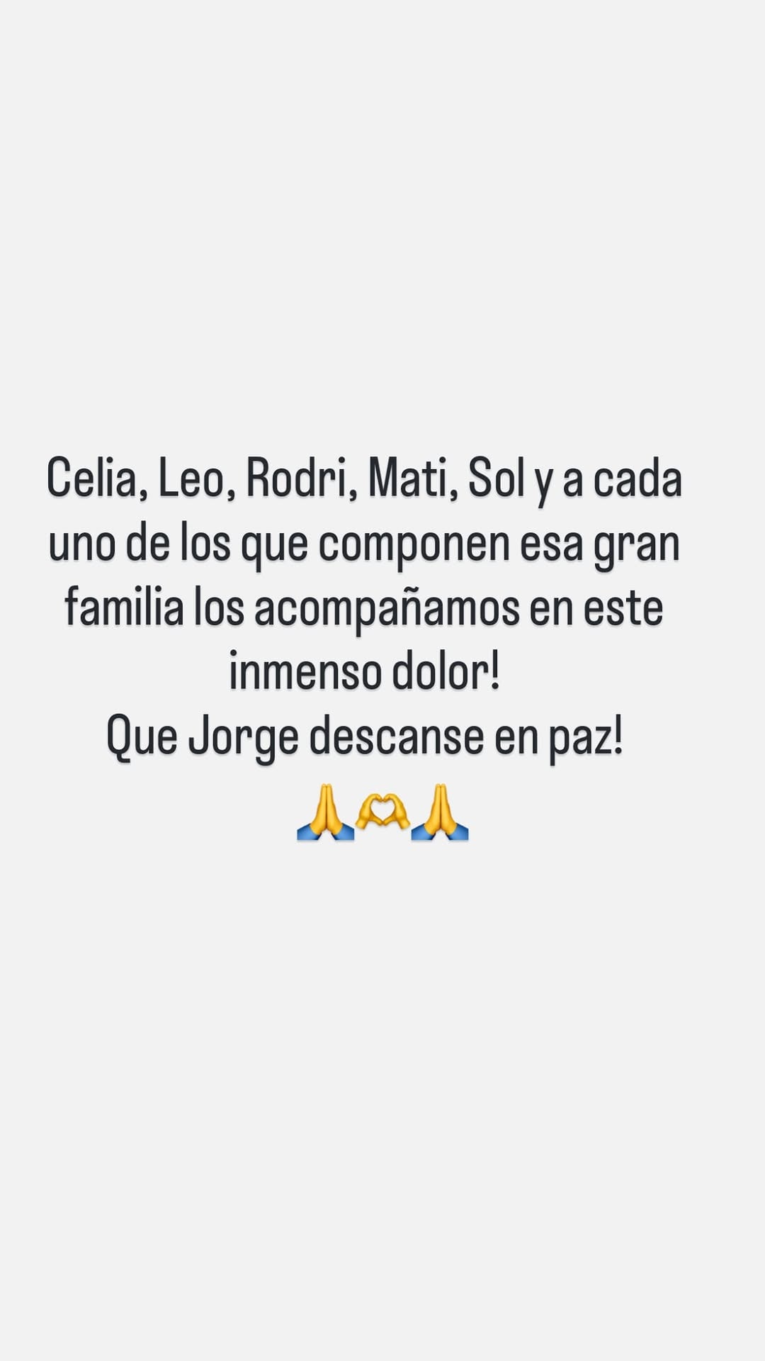 Claudia Villafañe despidió a Jorge Messi en sus redes