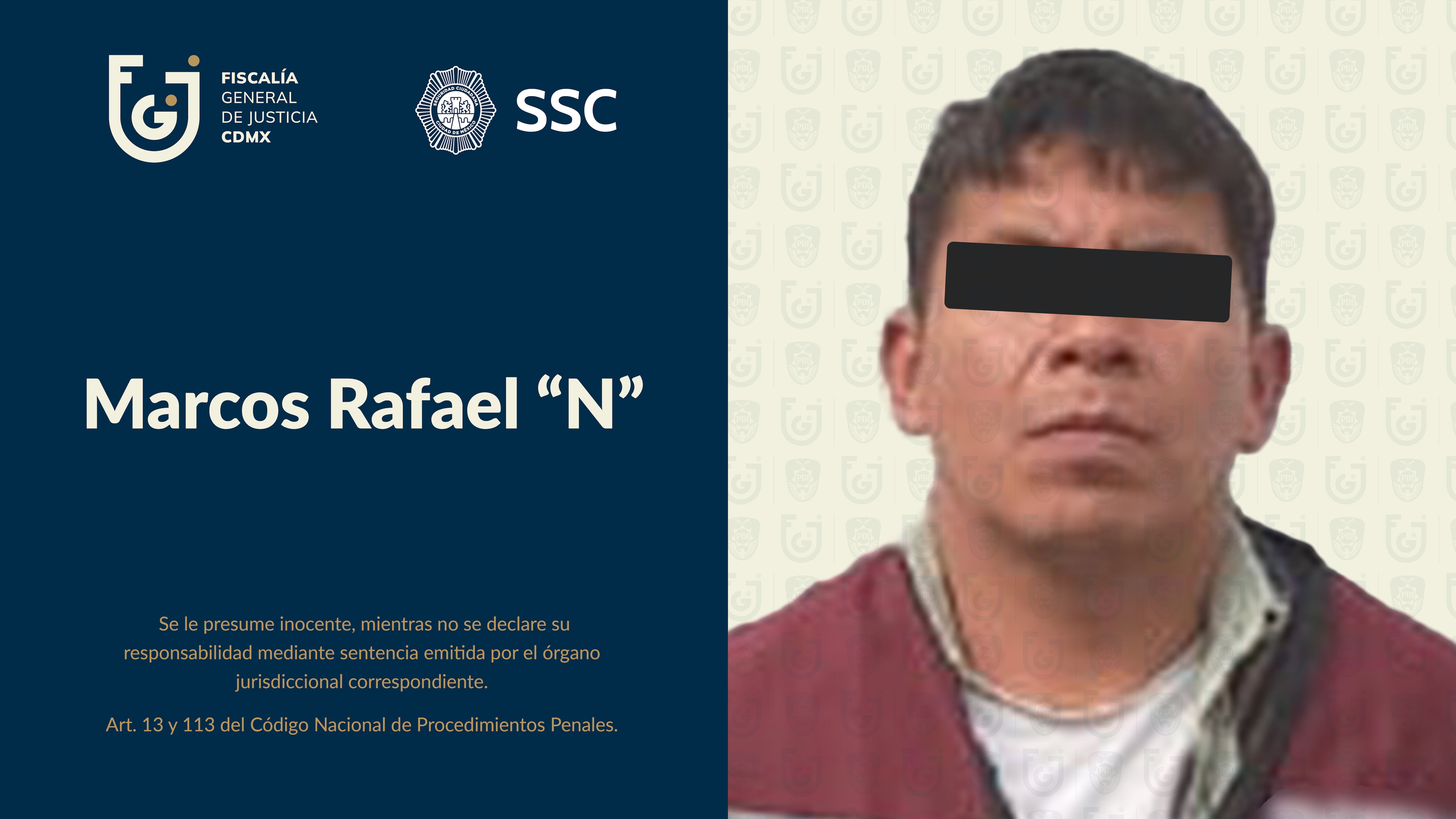 Fue detenido tras cambiar las cerraduras del domicilio involucrado en el despojo. Crédito: FGJCDMX