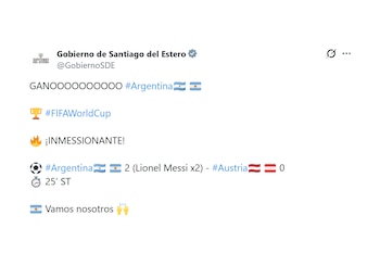 Tuit politicos argentina messi mundial