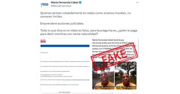 La senadora se defendió de