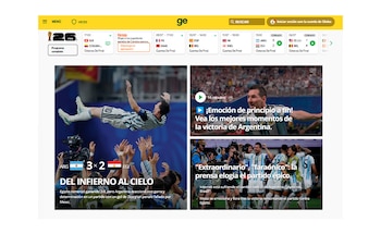 La portada de Globo Esporte