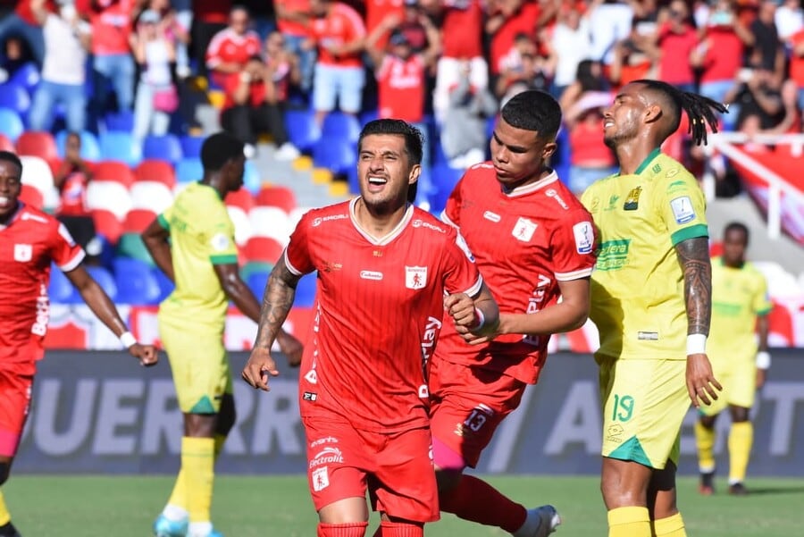 Yeison Guzmán es el goleador del América de Cali en el primer semestre del 2026 - crédito Aymer Andrés Álvarez/El País-Colprensa