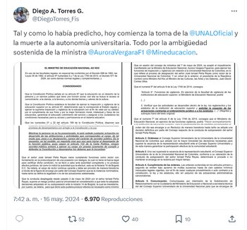 Representante de profesores acusó a