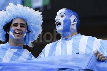 Hinchas argentinos en el Mundial