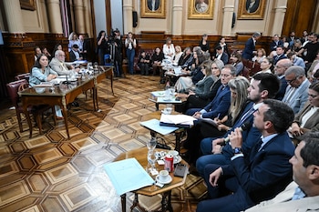 Reunión de la Comisión de Acuerdos del Senado de la Nación, en el salón Illia del Congreso Nacional, el 26 de Febrero de 2026, en Buenos Aires; Argentina (Fotos: Santiago Pezzini / Comunicación Senado)