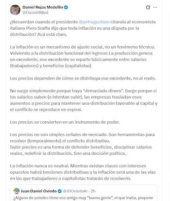 Daniel Rojas Medellín centró su