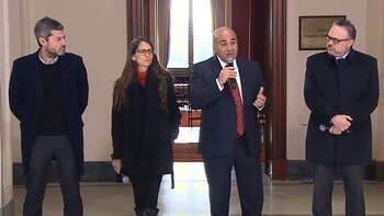 Juan Manzur habla en Casa