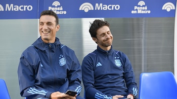 Lionel Scaloni y Pablo Aimar