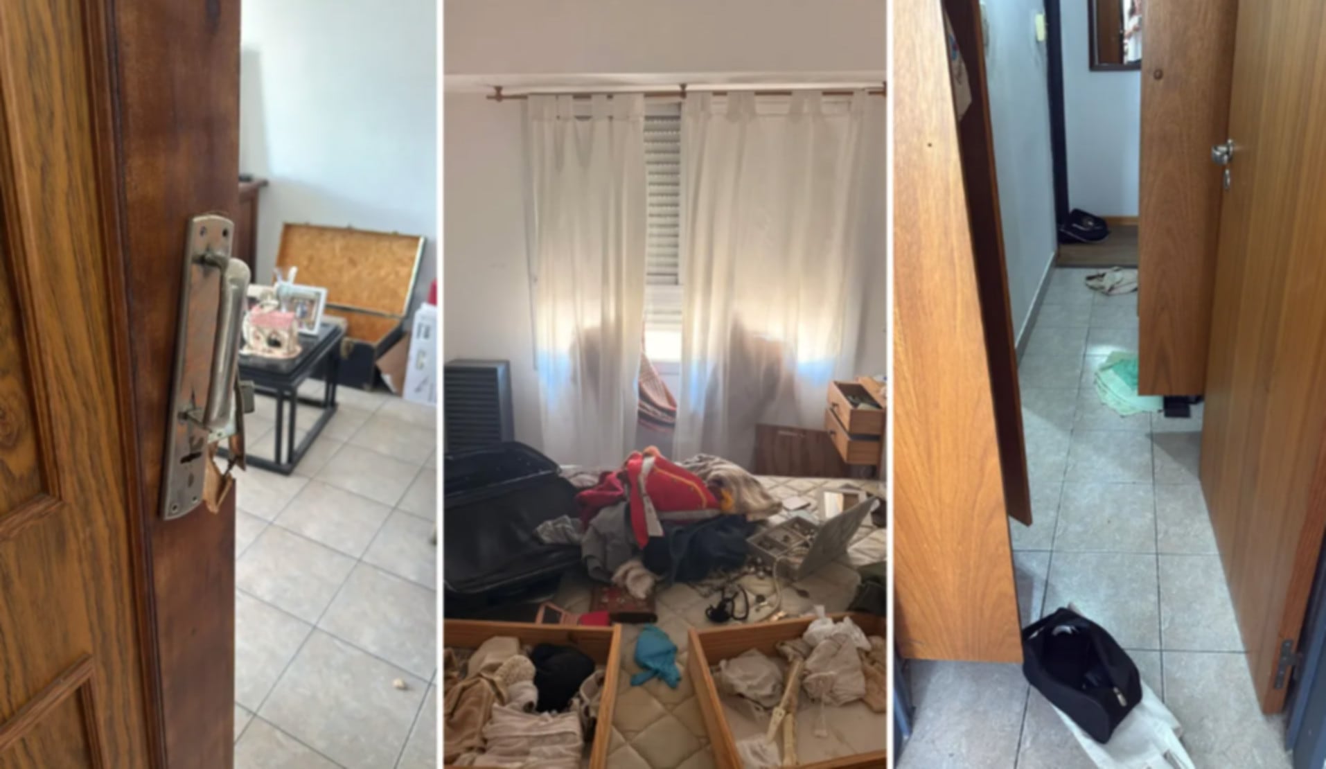 Los destrozos efectuados por los delincuentes en los departamentos desvalijados en un edificio del centro de La Plata (0221)