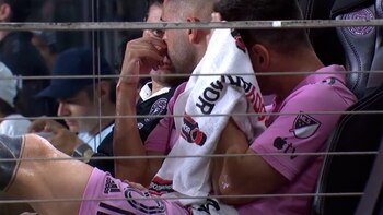 Lionel Messi salió lesionado del