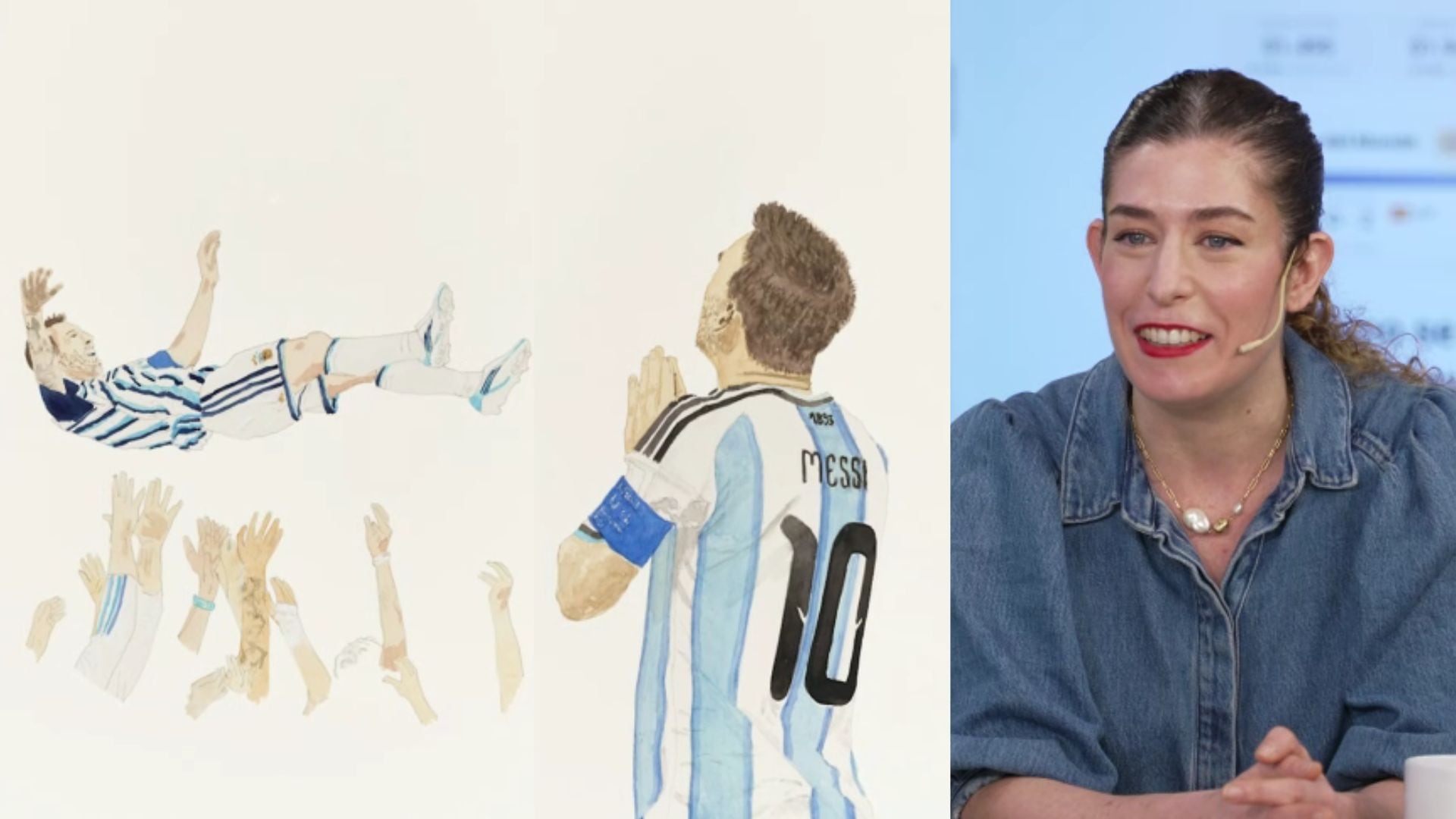 Es artista plástica y pinta un Messi por día: empezó con un regalo para su sobrino y ahora vende obras en todo el mundo