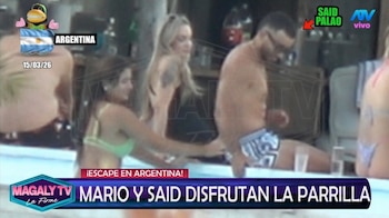 Más polémica: así siguió la fiesta de Said Palao y Mario Irivarren tras el yate. Captura: Magaly TV La Firme.