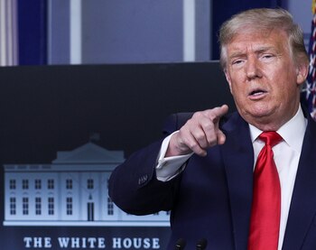 Donald Trump en la Casa