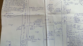 El mapa que dibujó Maciel