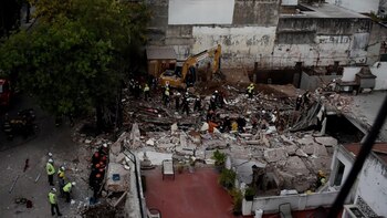 Derrumbe del edificio en San