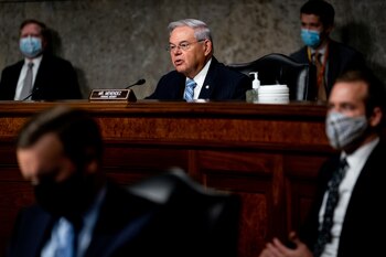 El senador Bob Menendez (Erin