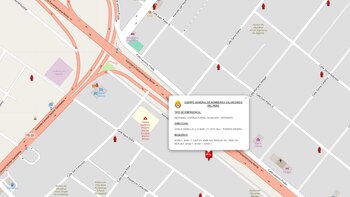 Incendio de almacén en Puente