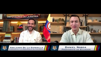 Noboa elimina la tasa de seguridad a productos colombianos tras un acuerdo con De la Espriella