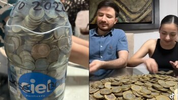 Mamá regala garrafón a su hijo