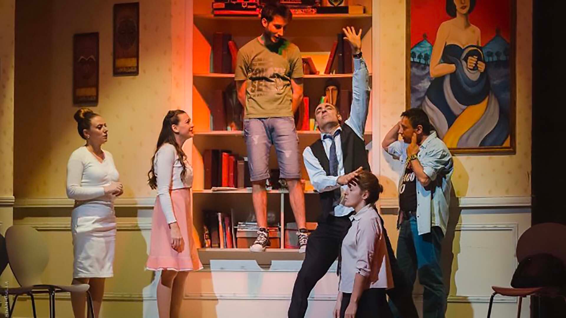 Mauricio Dayub en Toc Toc (2011), la obra suceso que batió todos los récords en la historia del teatro argentino.