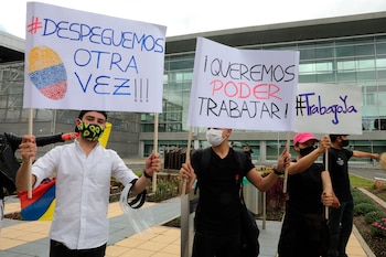 Trabajadores del sector turismo participan