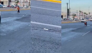 El insólito momento quedó registrado