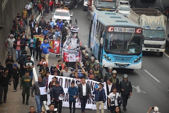 Houve uma interrupção no transporte