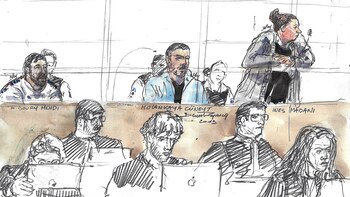 Dibujo representando a Inés Madani