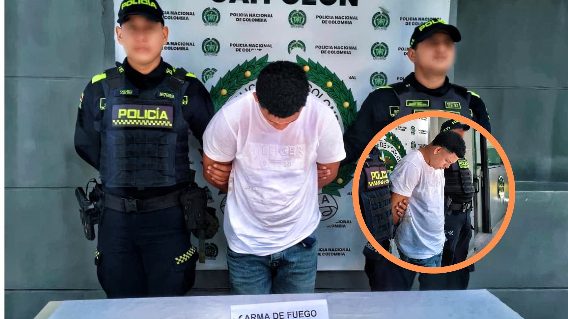 Alias Querubín fue capturado en el barrio Pozón, en Cartagena - crédito Policía Metropolitana de Cartagena