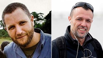 Los periodistas españoles David Beriáin