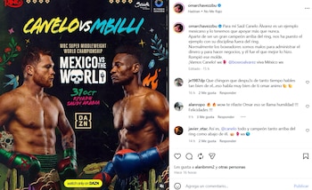 Omar Chávez se rinde ante Canelo Álvarez (IG/ @omarchavezzbu)