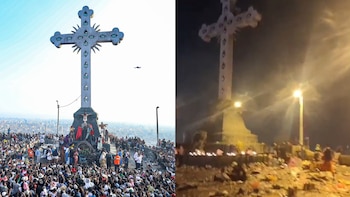 Así amaneció el Cerro San Cristóbal tras la asistencia de miles de fieles al vía crucis de Viernes Santo