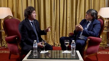 Javier Milei y Jaime Bayly