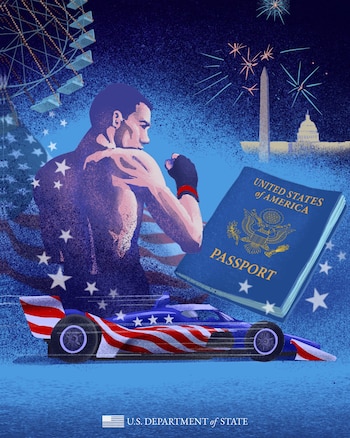 A nova capa do passaporte apresenta a legenda em letras douradas